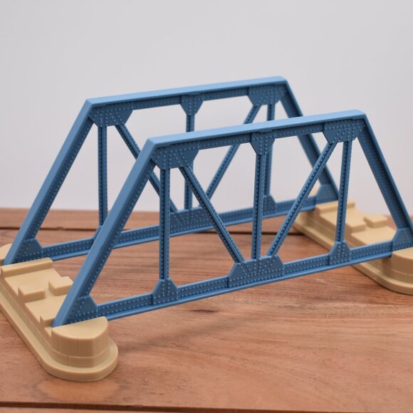 Thomas & Friends Trackmaster Blue Sides Train Bridge with lower Risers Hit Toy - Picture 2 of 7